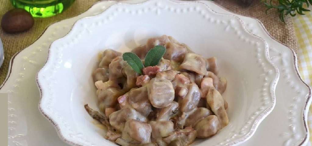 zuppa castagne funghi